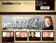 Tablet Screenshot of bouldersmiles.com
